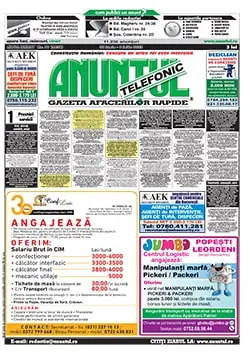 anunturi angajari Anuntul Telefonic